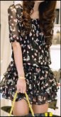 Vestido Chiffon Florido (Sob Encomenda)