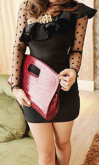 Vestido detalhe Bababo e renda (Sob encomeda)