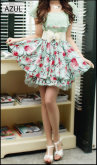 Vestido Flores (Sob Encomenda)