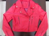 Jaqueta de Couro PINK (PRONTA ENTREGA)